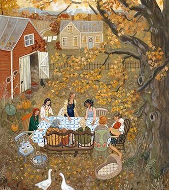 The Quilting Bee Art Print