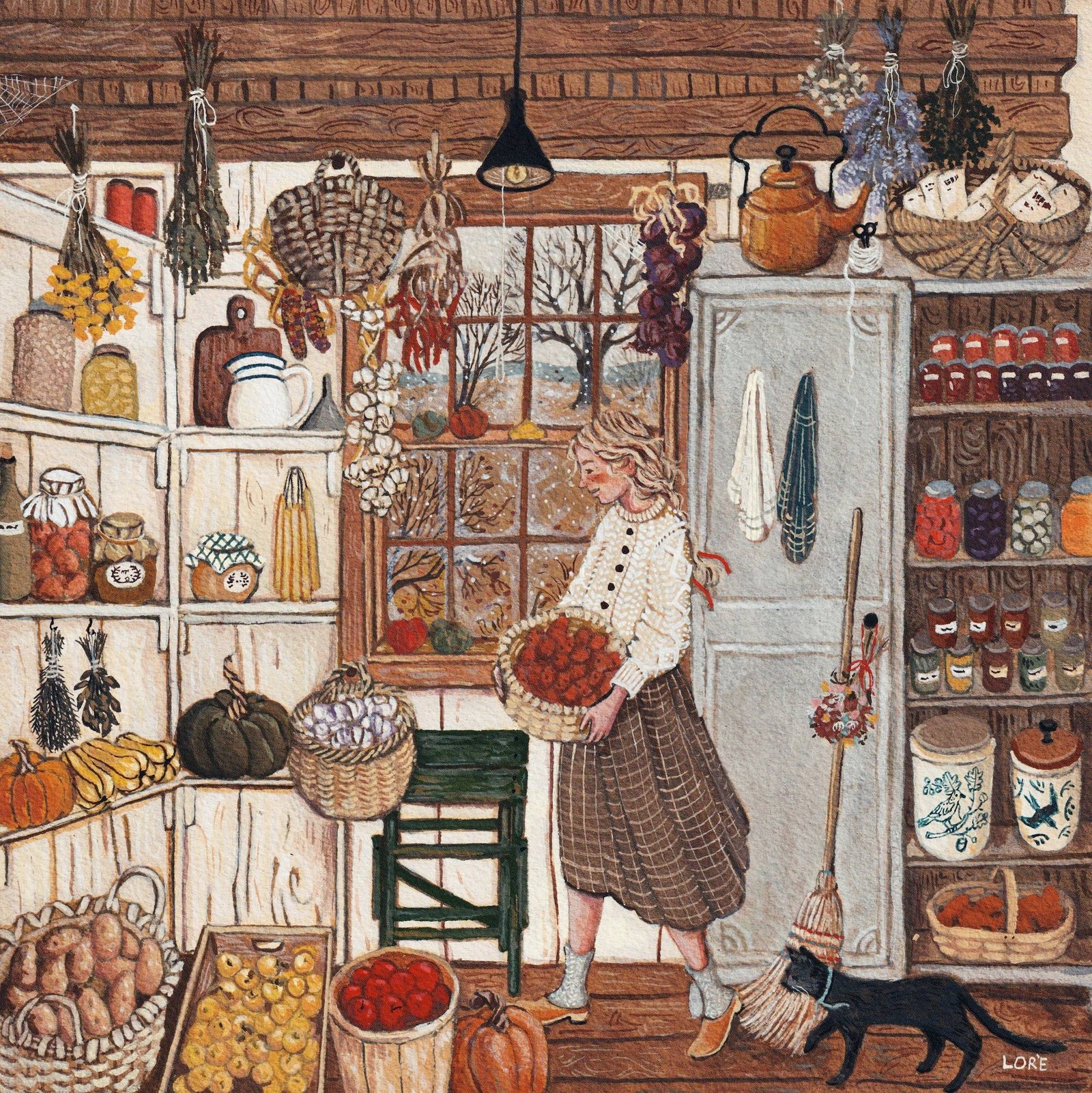 Winter Stores Art Print