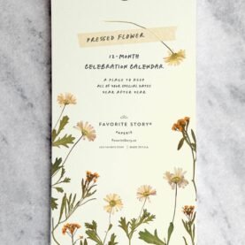 Celebration Calendar, Pressed Flowers