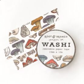 Mushroom + Fungi Washi Tape