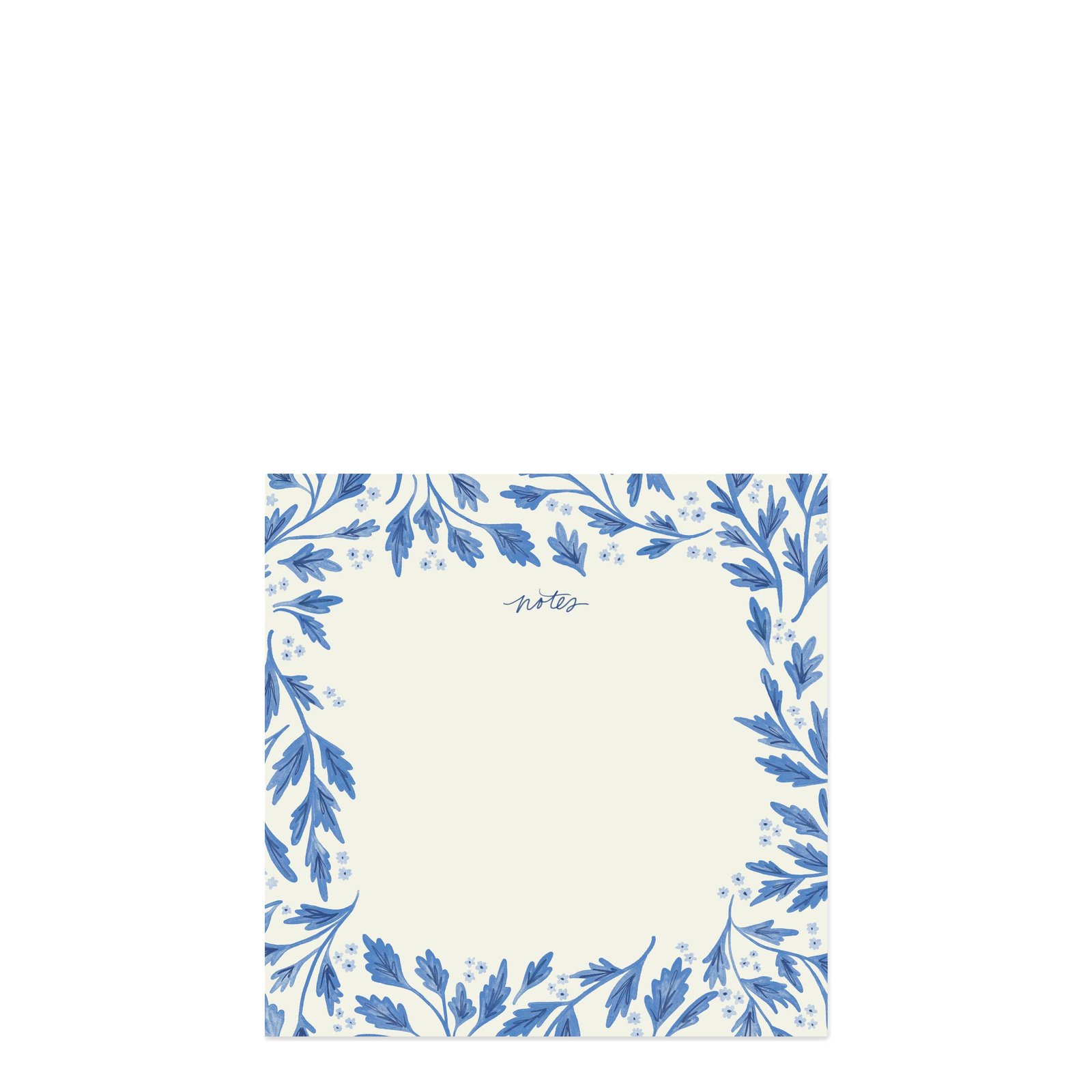 Blue Vines Notes Block Notepad
