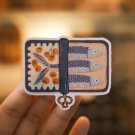 Sardines with Tomato Matte Vinyl Sticker