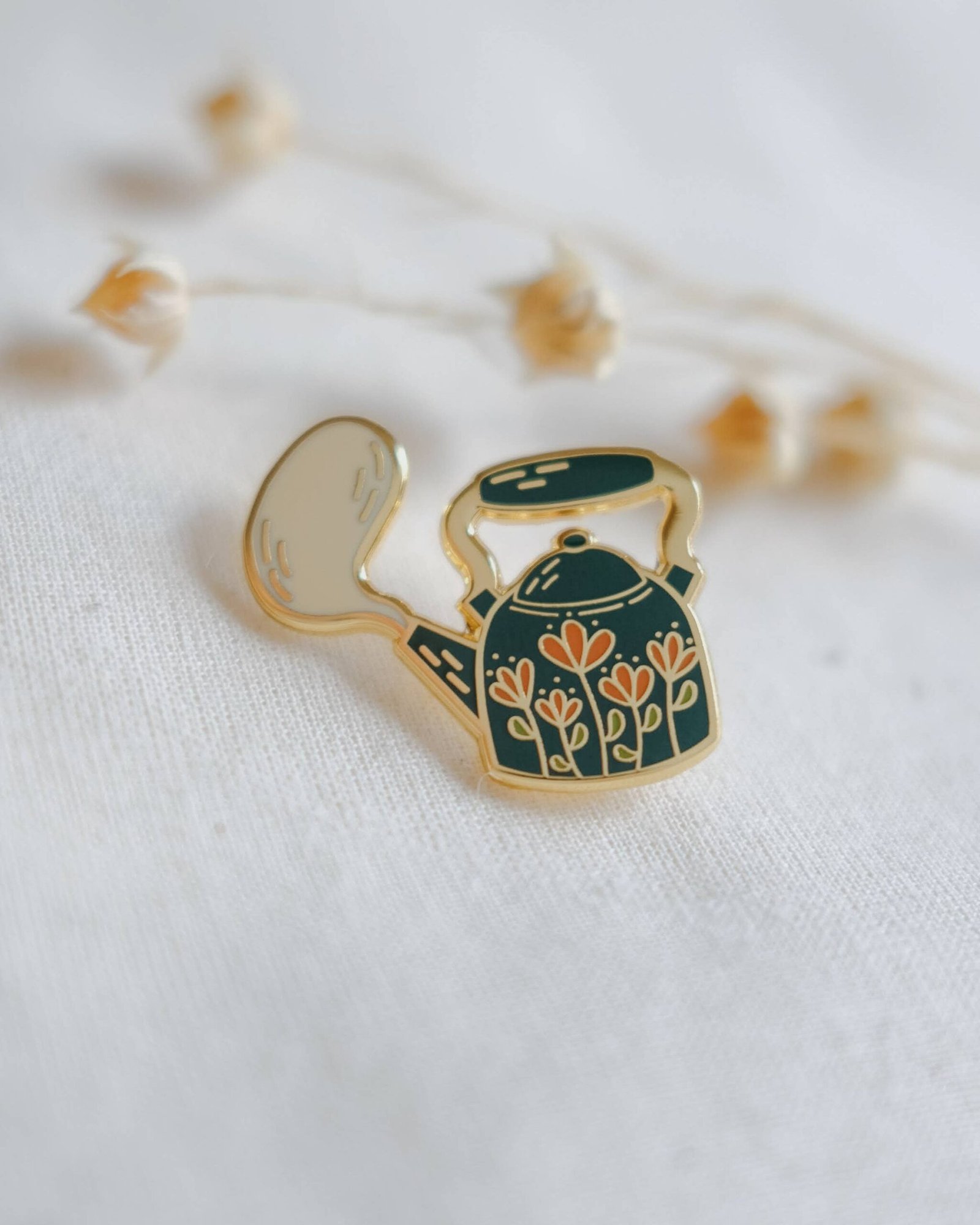 Tea Kettle Enamel Pin