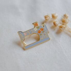 Sewing Machine (Blue) Enamel Pin