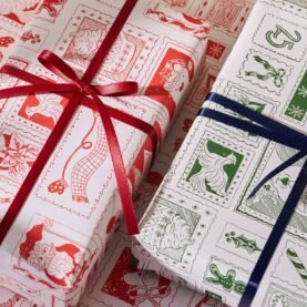 North Pole Post Double Sided Gift Wrap | Set of 3 Sheets