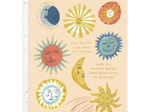 Sun and Moon - Love + Friendship Card