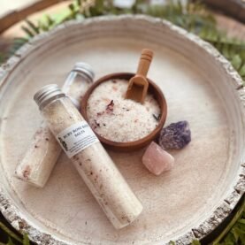 Ruby Rose Herbal Bath Salt Tubes