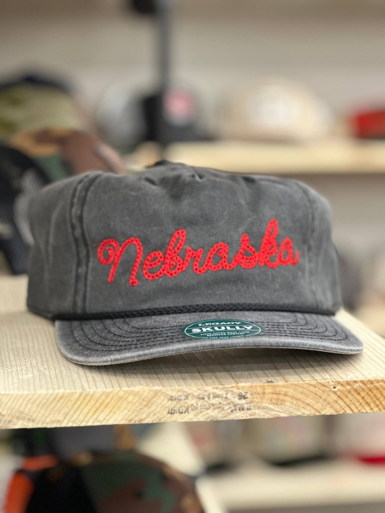 Nebraska Chain Stitch Embroidered Hat