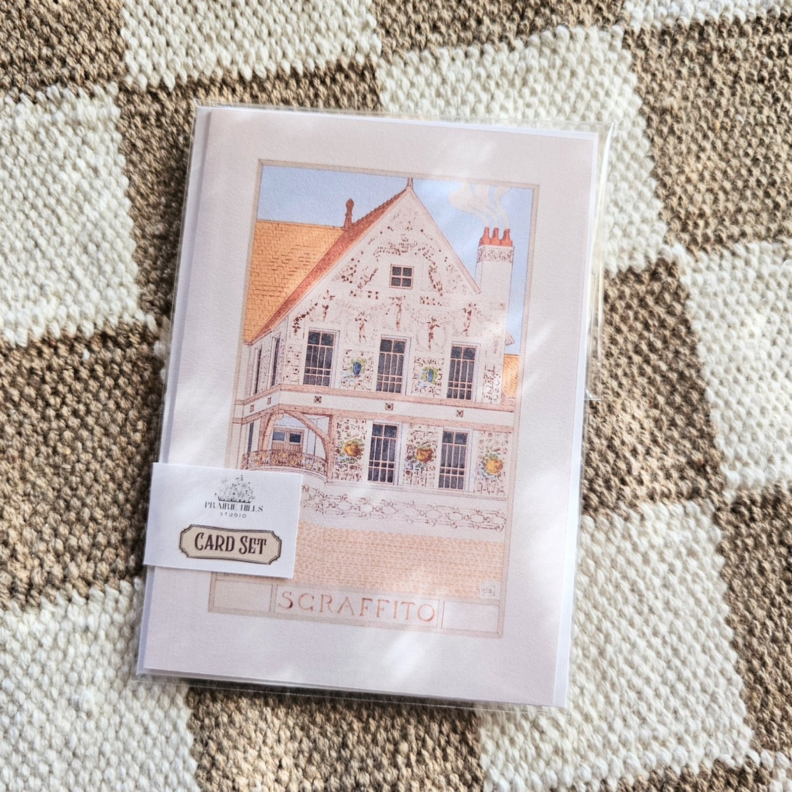 Cottage Home Blank Handmade Greeting Card