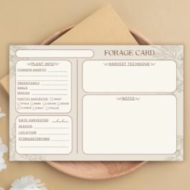 Handmade Plant Forage Cards - Set of 10