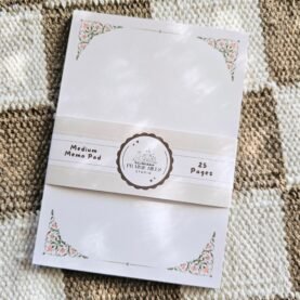 Vintage-Style Medium Floral Notepad