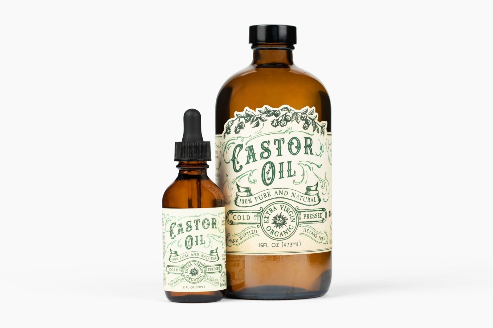 Organic Cold Pressed Hexane Free Castor Oil