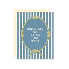 Tying the knot Wedding Card