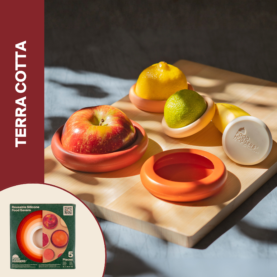 Reusable Silicone Food Savers – Terra Cotta (Set of 5)