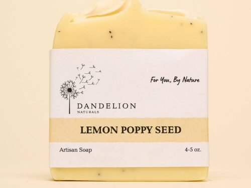 Lemon Poppy Seed Bar Soap | Exfoliating Bar Soap | Soap Bar