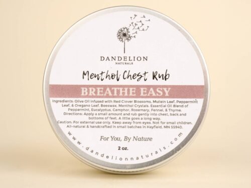 Breathe Easy Salve | Natural Vapor Rub | Chest Rub