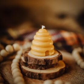 Beeswax Beehive Votive