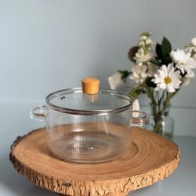 Wood & Glass Simmer Pot | Stovetop Potpourri