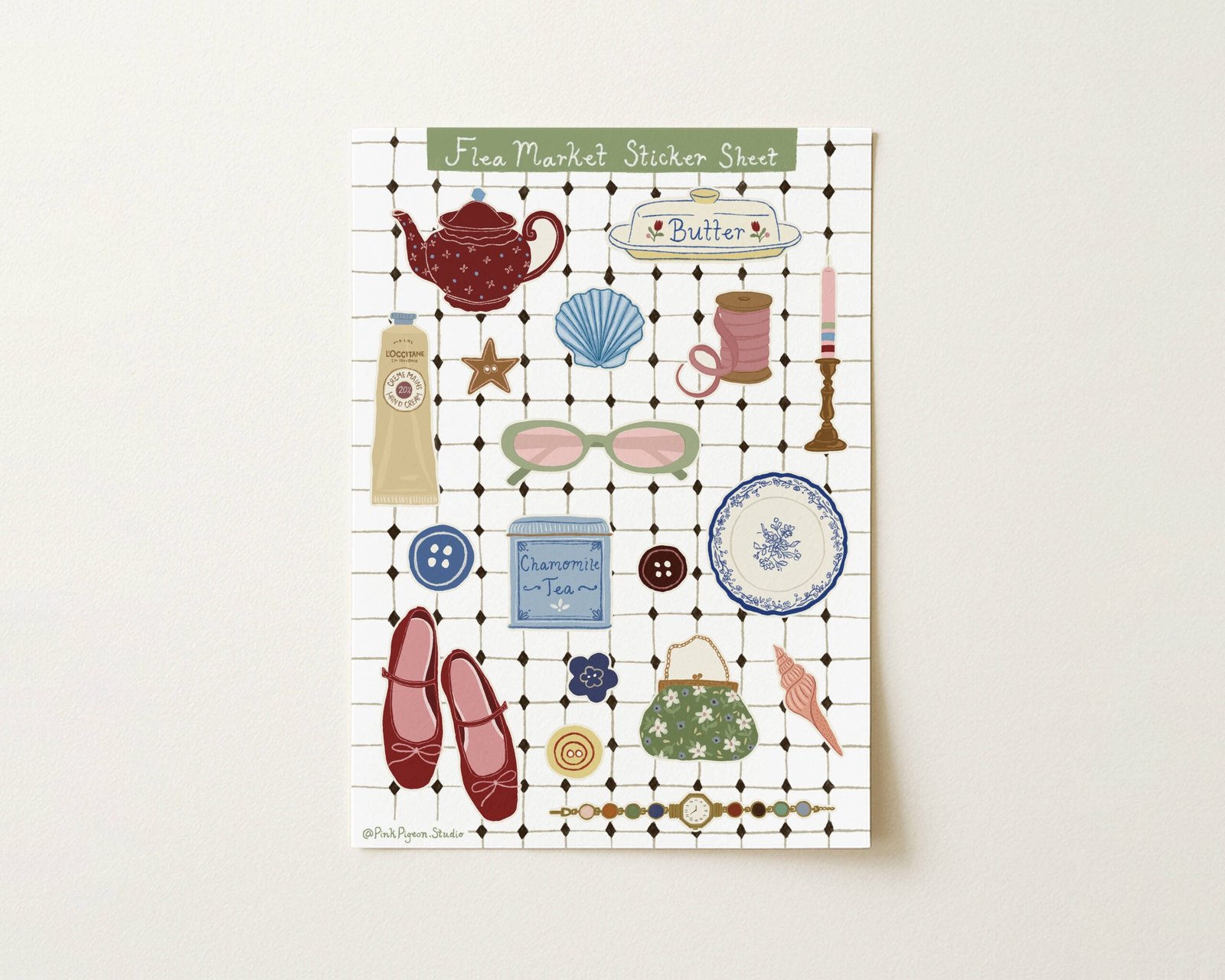 Flea Market Sticker Sheet