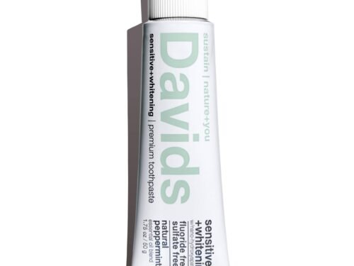 Davids travel size premium toothpaste / sensitive+whitening