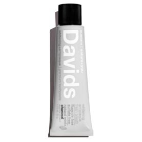 Davids travel size premium toothpaste / charcoal+peppermin