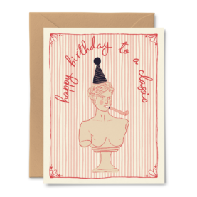 Happy Birthday Classic Statue Bust Card