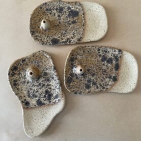 Handmade Ceramic Incense Dish – Sandstone