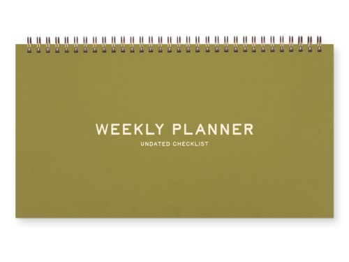 Standard Checklist Undated Weekly Planner