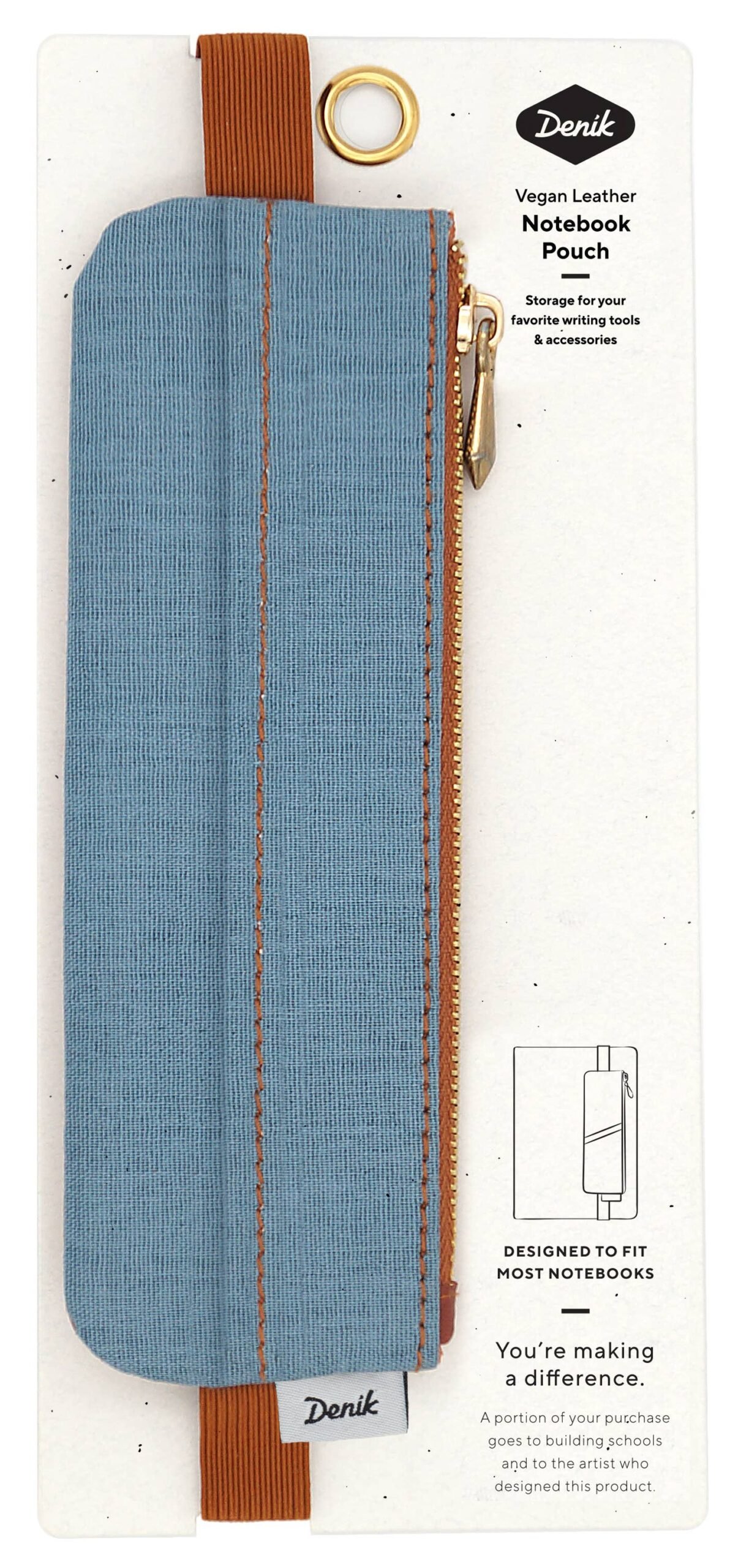 Denim Distressed Blue Notebook Pouch NBPOUCH001